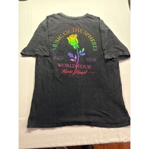 Coldplay Music of the Spheres World Tour Rose Bowl T Shirt XL Gray Cotton